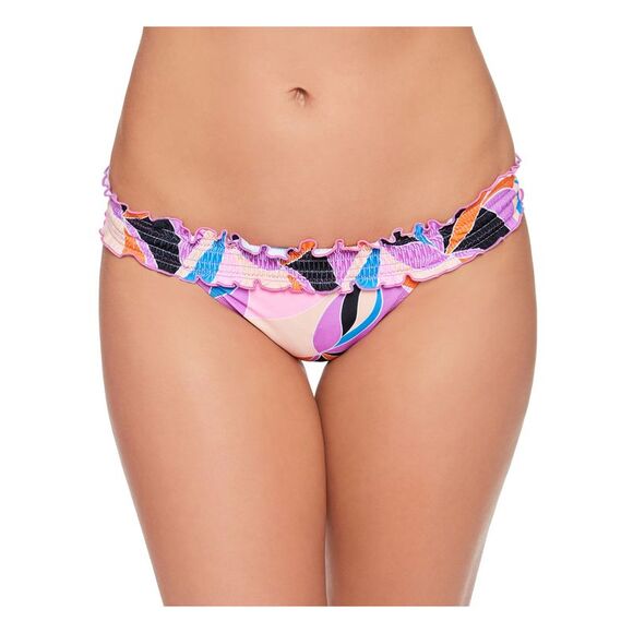 SALT + COVE Other - SALT + COVE Women's Purple Stretch Line Smocked Kaleidescope Swimsuit Bottom L